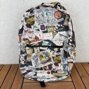 Harry Potter Wizarding World Diagon Alley Collage Print Backpack Multi-Color
